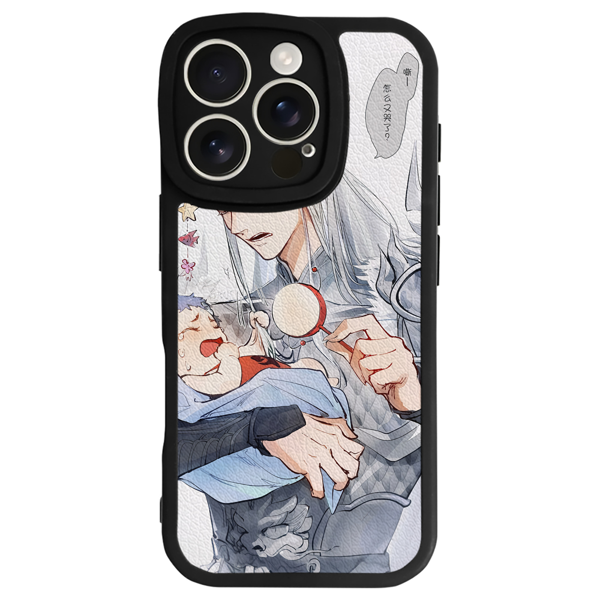 （画像用） Ne Zha 2 ナタ 魔童の大暴れ 【iPhone 16シリーズ対応】シリコンスマホケース（レザー調） 材質：シリコン